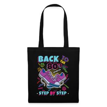 Retour Aux Années 80 Carnaval Années 80 Rétro Soirée 1980 - Sac en tissu - noir - Devant