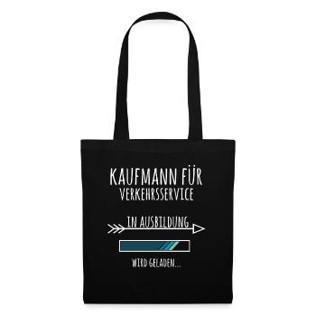 Kaufmann für Verkehrsservice Ausbildung Beruf - Stoffbeutel - Schwarz - Vorne