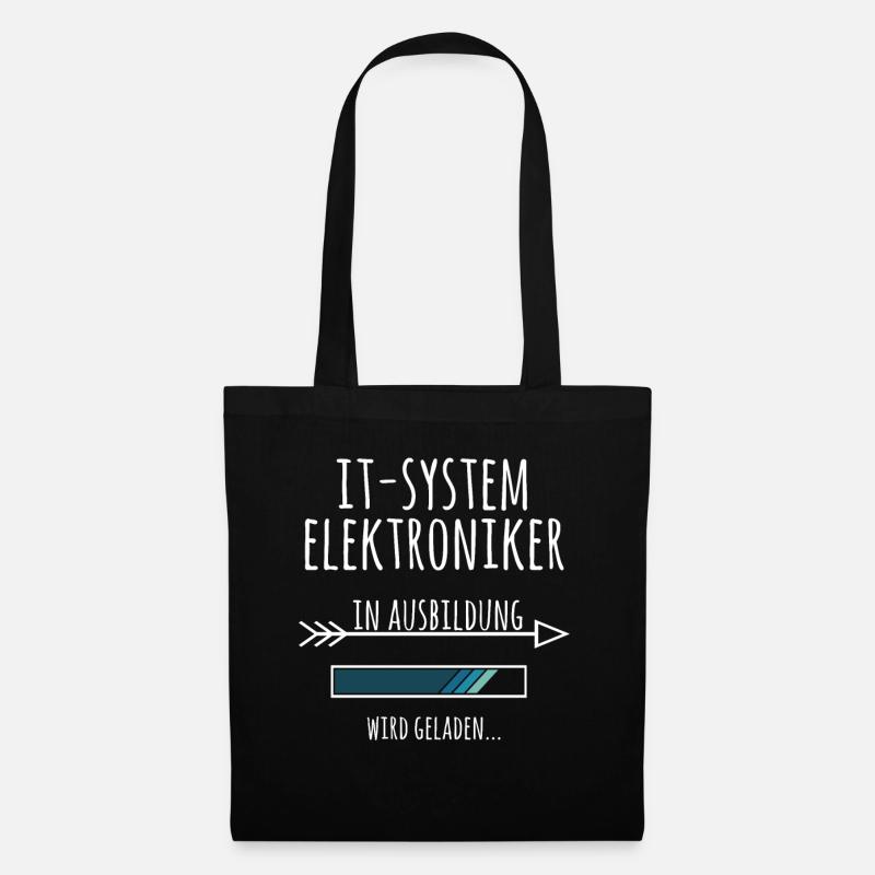 IT-Systemelektroniker Ausbildung Beruf Geschenk - Stoffbeutel - Schwarz