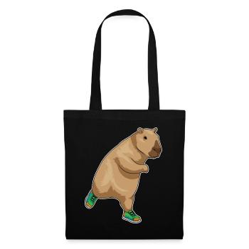 Capybara Jogger Jogging Sports - Sac en tissu - noir - Devant