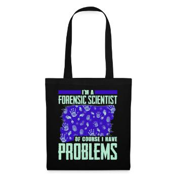 Drôle de chercheur scientifique - Sac en tissu - noir - Devant