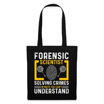 Drôle de chercheur scientifique - Sac en tissu - noir - Devant