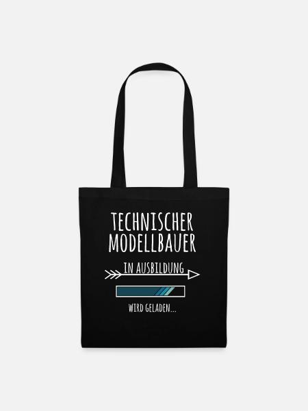 Technischer Modellbauer Ausbildung Geschenk - Stoffbeutel - Schwarz