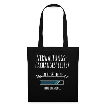 Verwaltungsfachangestellter Ausbildung Beruf - Stoffbeutel - Schwarz - Vorne