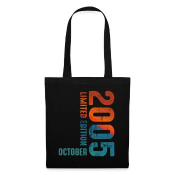 Since October 2005 Year 2005 Limited Edition - Tote Bag - black - Front