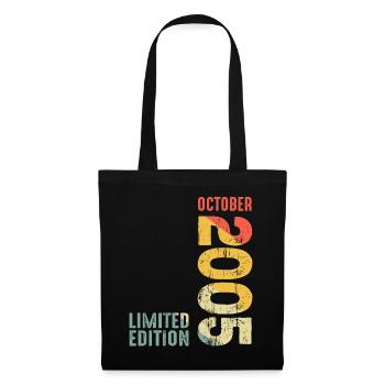 Since October 2005 Year 2005 Retro Vintage 2005 - Tote Bag - black - Front