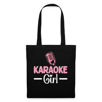 Drôle de chanteur amateur de musique karaoké - Sac en tissu - noir - Devant