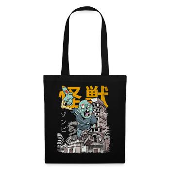 Kaiju Zombie Japanese Anime Monster Halloween - Tote Bag - black - Front