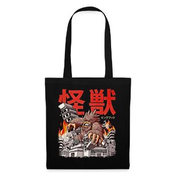 Kaiju Bigfoot Japanese Anime Monster Sasquatch - Tote Bag - black - Front