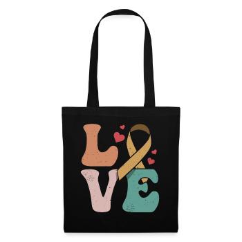 Chemotherapy Radiation Chemo Survivor Ribbon LO - Tote Bag - black - Front