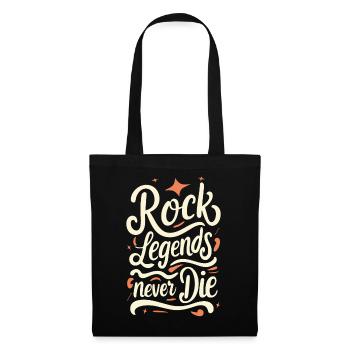 Les légendes du rock ne meurent jamais Rock N Roll Musik - Sac en tissu - noir - Devant