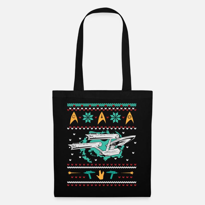 Star Trek Raumschiff Enterprise Ugly Christmas - Stoffbeutel - Schwarz