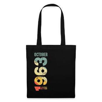 Retro October 1963 Year 1963 Retro Vintage 1963 - Tote Bag - black - Front
