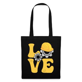 CNC Processor Machine Operator LOVE - Tote Bag - black - Front