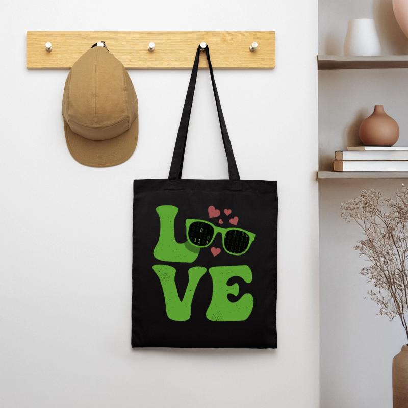 Codeur Programmeur LOVE Programmation Sac en tissu
