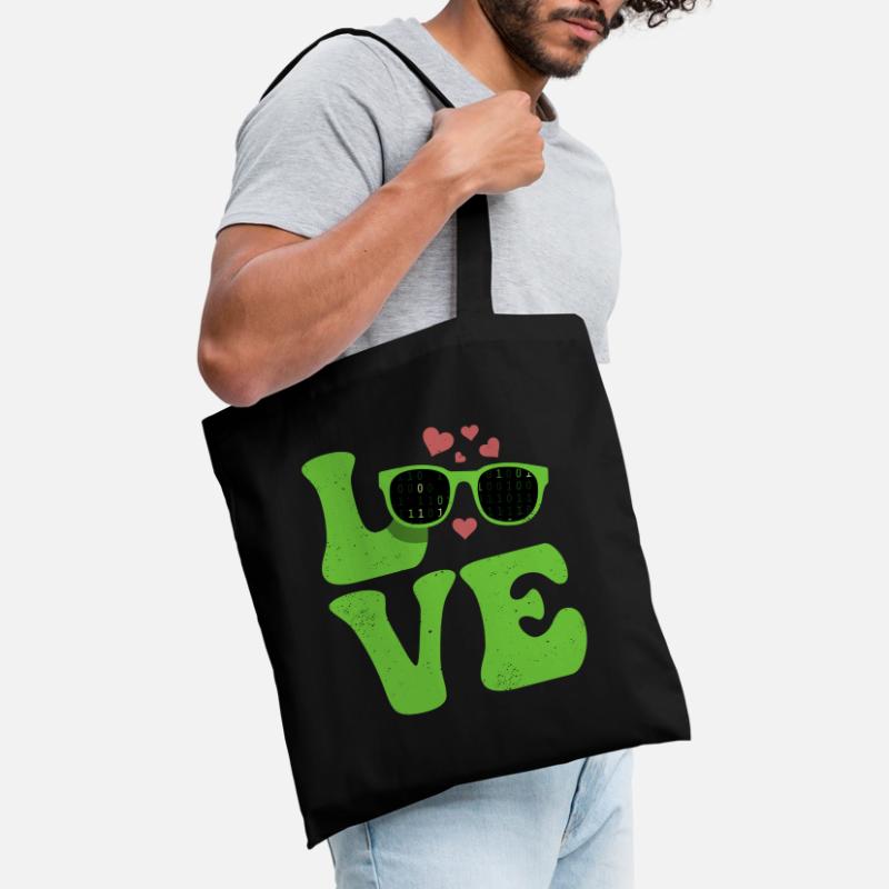 Codeur Programmeur LOVE Programmation Sac en tissu
