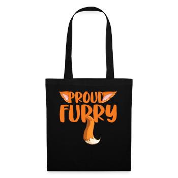 Furry Fandom Fursona Fursuit Fox - Tote Bag - black - Front
