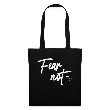 Fear Not Isaiah 41:10 Bible Verse Christian - Tote Bag - black - Front