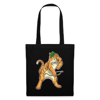 Tiger Archer Bow - Tote Bag - black - Front