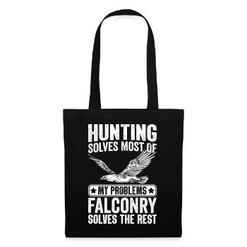 Fauconnerie de chasseur - Sac en tissu - noir - Devant