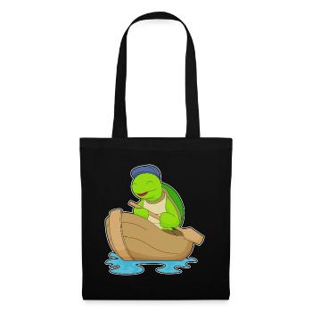 Turtle Small Boat - Tote Bag - black - Front