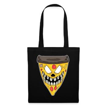 Pizza Zombie - Sac en tissu - noir - Devant
