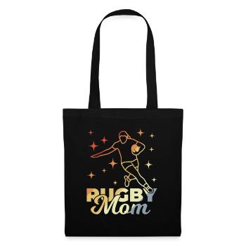 Rugby Mama - Stoffbeutel - Schwarz - Vorne