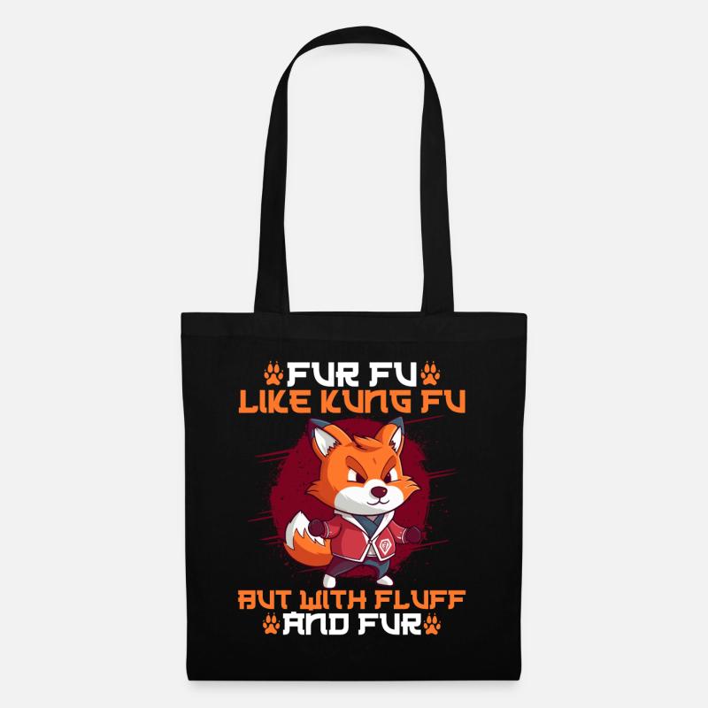 Furry Fandom Fursona Fuchs - Stoffbeutel - Schwarz