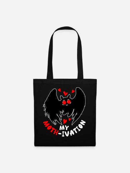 Mothman Kryptide Kryptozoologie - Stoffbeutel - Schwarz
