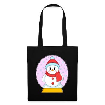 Snowman Christmas Winter Time - Tote Bag - black - Front
