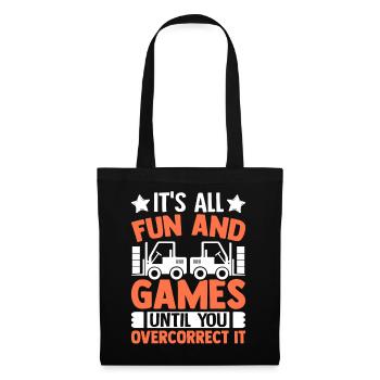 Forklift driver - Tote Bag - black - Front