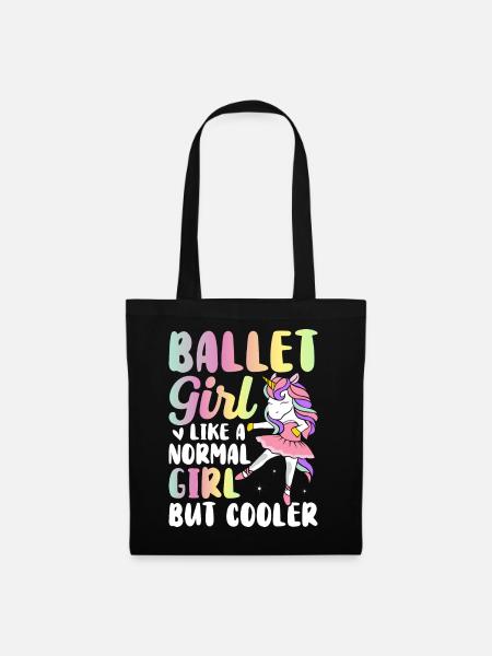 Ballerina - Stoffbeutel - Schwarz