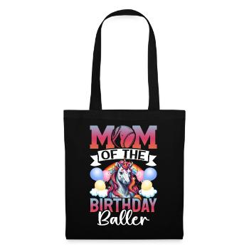 Baseball Player Mom Birthday Girl - Tote Bag - black - Front