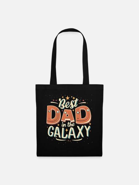 Bester Papa in der Galaxie - Stoffbeutel - Schwarz