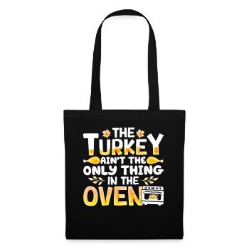 La dinde n’est pas la seule chose - Thanksgiving - Sac en tissu - noir - Devant