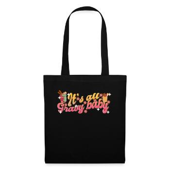 It's All Gravy Baby - Retro Thanksgiving Women - Tote Bag - black - Front