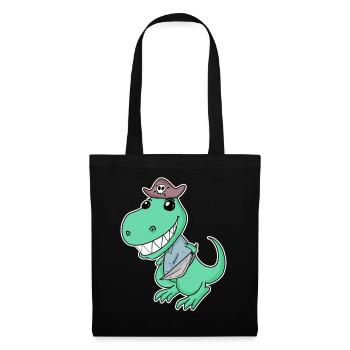 Dinosaur Pirate for Kids - Tote Bag - black - Front