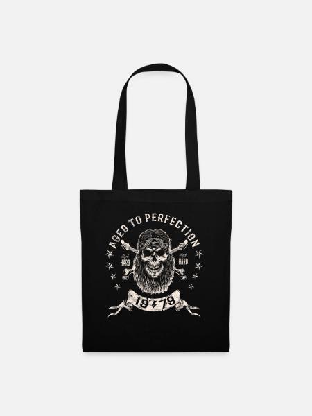 1979 Geburtstag Aged to perfection Rock Hard - Stoffbeutel - Schwarz