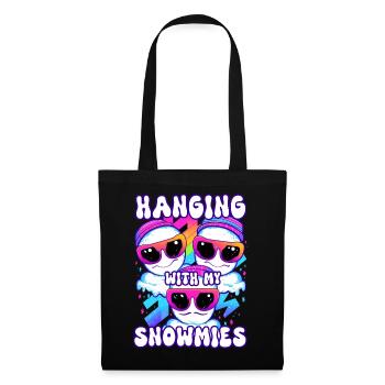 Hanging With My Snowmies Groovey Snowman - Tote Bag - black - Front