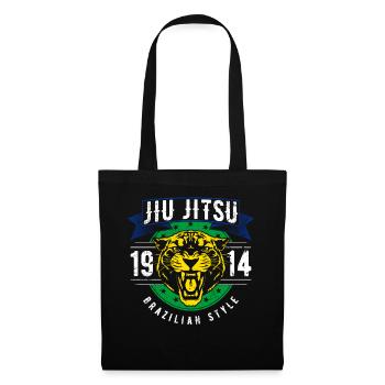 Brazilian Jiu Jitsu 1914 Jaguar Head BJJ Gift - Tote Bag - black - Front