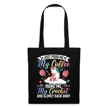 Crochet Crochet Knitting - Tote Bag - black - Front
