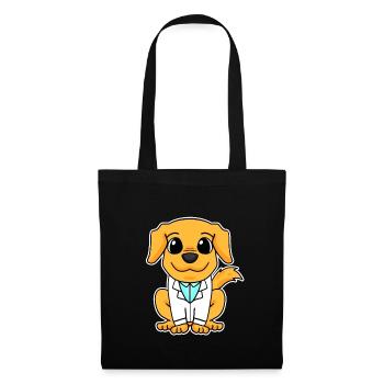Docteur Chien Retriever - Sac en tissu - noir - Devant