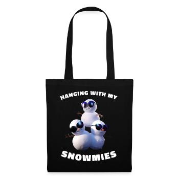 Hanging With My Snowmies Snowman Sunglasses - Tote Bag - black - Front