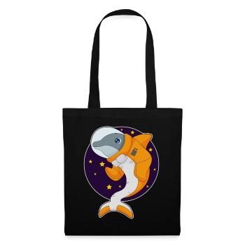 Dauphin Astronaute Espace - Sac en tissu - noir - Devant