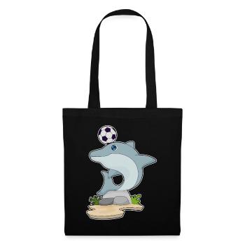 Dolphin Soccer Joueur De Football - Sac en tissu - noir - Devant