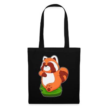 Panda roux Jogger Jogging Sport - Sac en tissu - noir - Devant