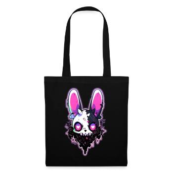 Kawaii Bunny Cute Goth Bunny Grunge Gothic Outfit - Tote Bag - black - Front