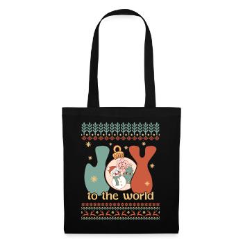 Joie au monde - Vacances du Père Noël Laid Noël - Sac en tissu - noir - Devant