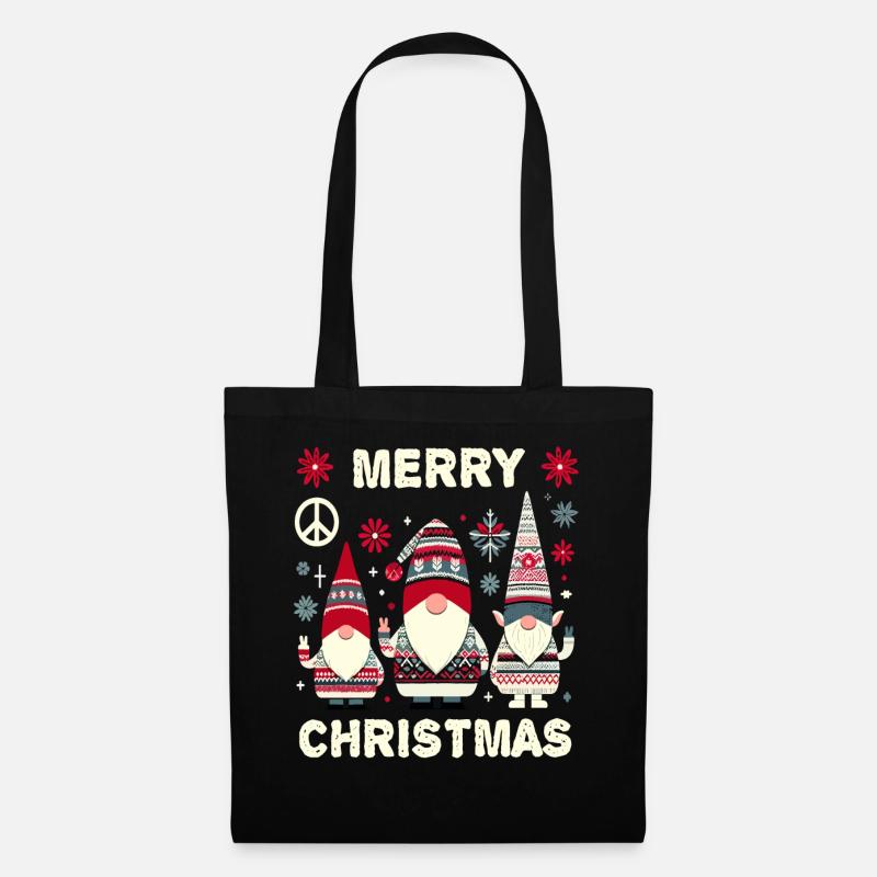 Wichtel Christmas Gnomes - Stoffbeutel - Schwarz