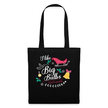 J’aime Big Bulbs et je ne peux pas mentir - Noël - Sac en tissu - noir - Devant